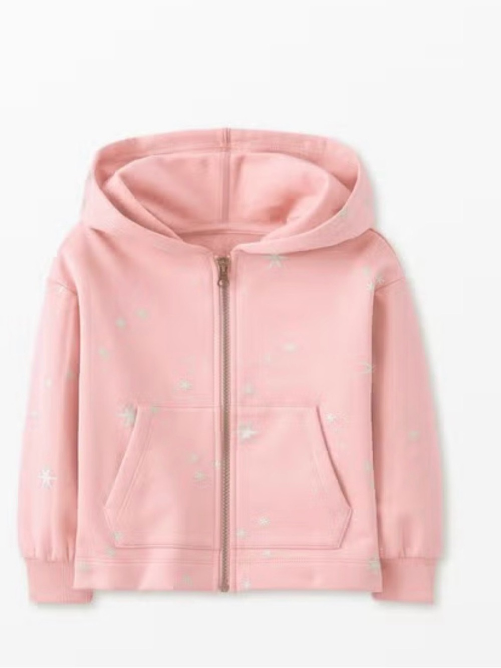 Hanna Andersson Foil Print Zip Up Hoodie size 4